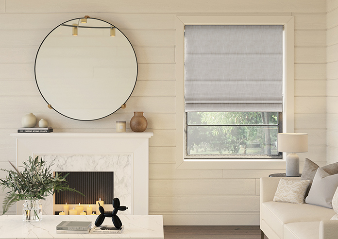 Foxford, Angora Grey - Roman Blind - Image 3